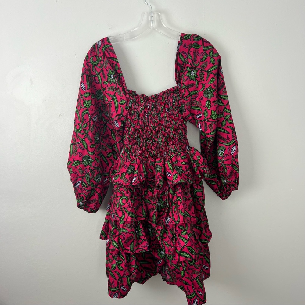 Elisamama Tiered Ruffles Ruched Dress - Picture 6 of 6